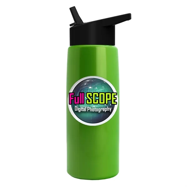 26 oz Metallic Bottle with Flip Straw lid... from ASI 40480 Koozie Group