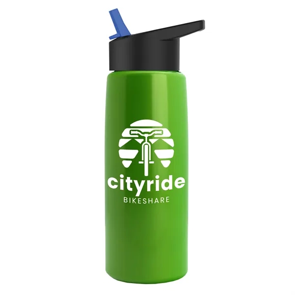 26 oz Metallic Bottle with Flip Straw lid... from ASI 40480 Koozie Group