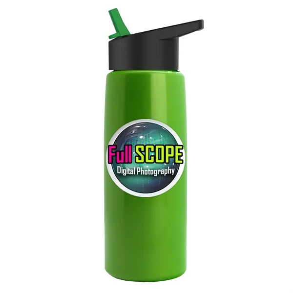 26 oz Metallic Bottle with Flip Straw lid... from ASI 40480 Koozie Group