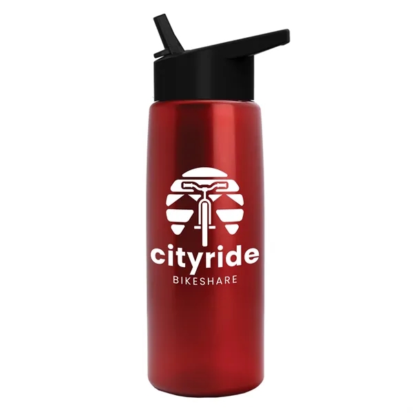 26 oz Metallic Bottle with Flip Straw lid... from ASI 40480 Koozie Group