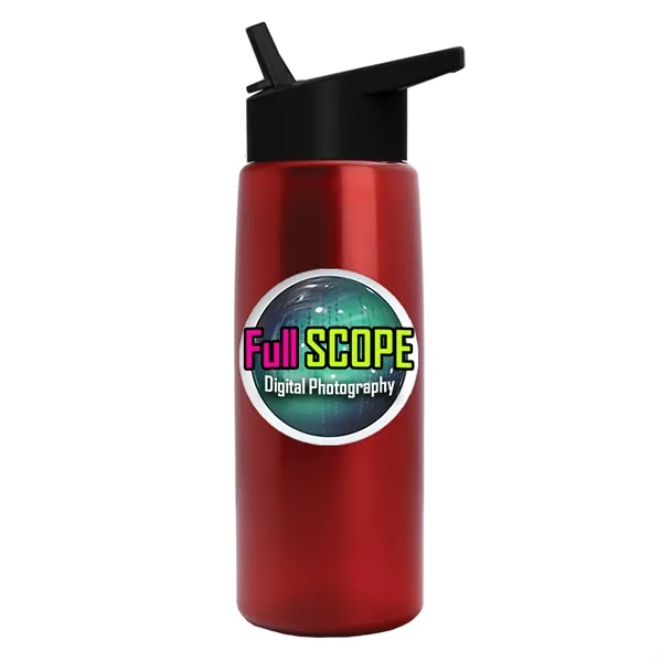 26 oz Metallic Bottle with Flip Straw lid... from ASI 40480 Koozie Group