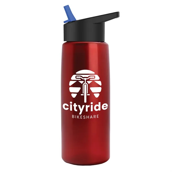 26 oz Metallic Bottle with Flip Straw lid... from ASI 40480 Koozie Group