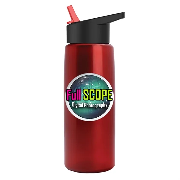 26 oz Metallic Bottle with Flip Straw lid... from ASI 40480 Koozie Group