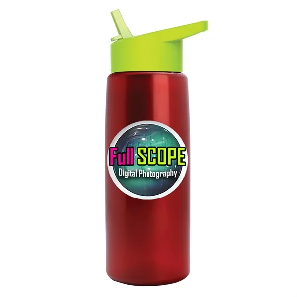 26 oz Metallic Bottle with Flip Straw lid... from ASI 40480 Koozie Group