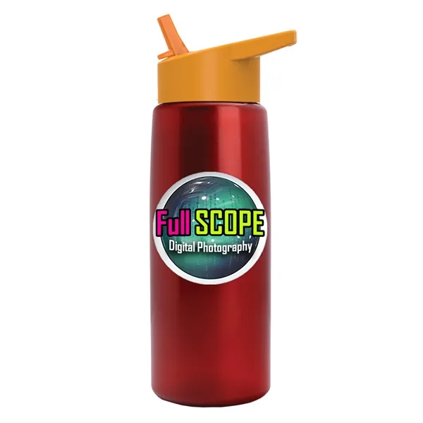 26 oz Metallic Bottle with Flip Straw lid... from ASI 40480 Koozie Group