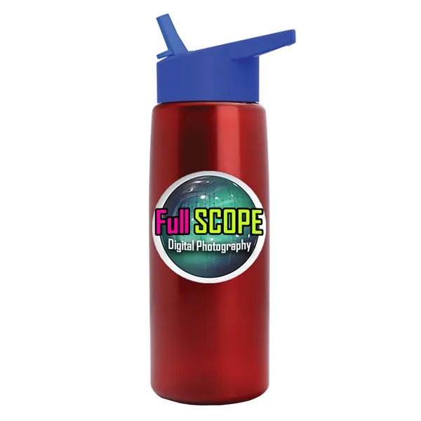 26 oz Metallic Bottle with Flip Straw lid... from ASI 40480 Koozie Group