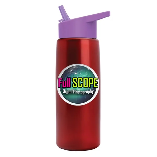 26 oz Metallic Bottle with Flip Straw lid... from ASI 40480 Koozie Group