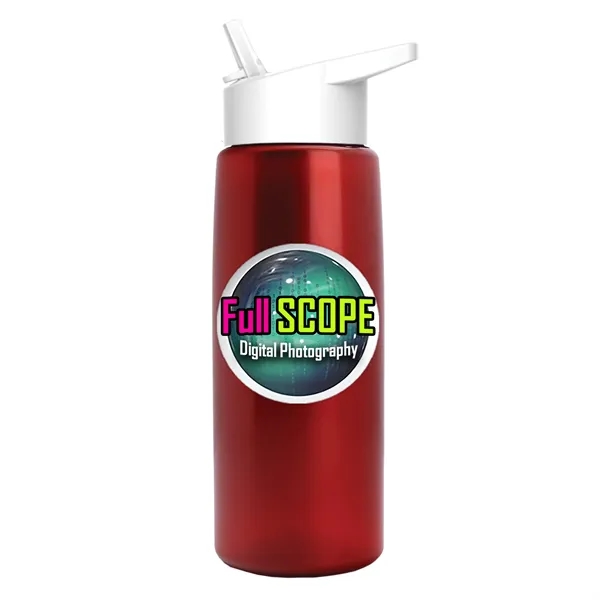 26 oz Metallic Bottle with Flip Straw lid... from ASI 40480 Koozie Group