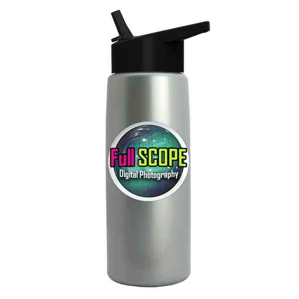 26 oz Metallic Bottle with Flip Straw lid... from ASI 40480 Koozie Group