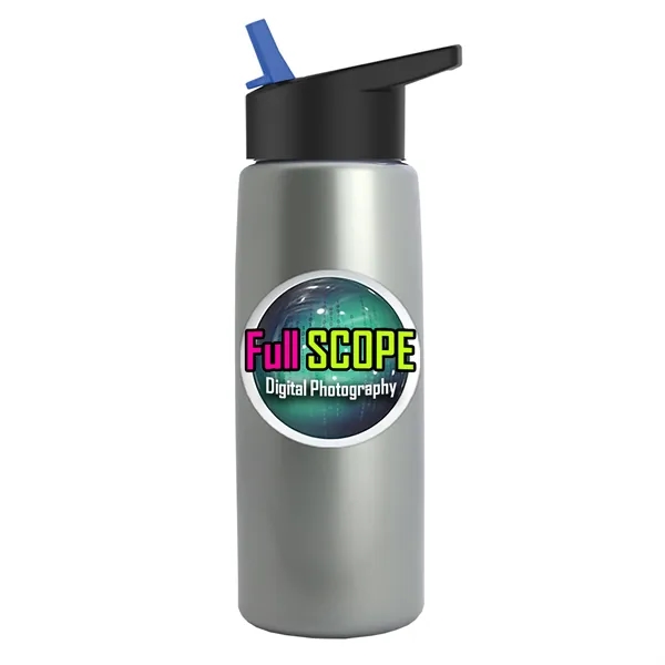26 oz Metallic Bottle with Flip Straw lid... from ASI 40480 Koozie Group