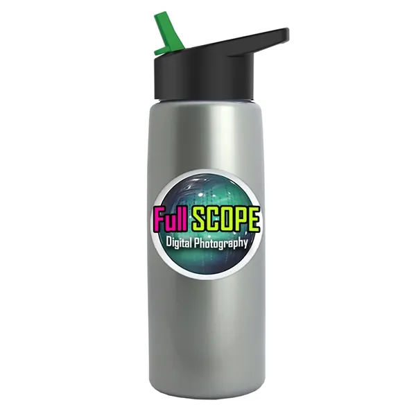 26 oz Metallic Bottle with Flip Straw lid... from ASI 40480 Koozie Group