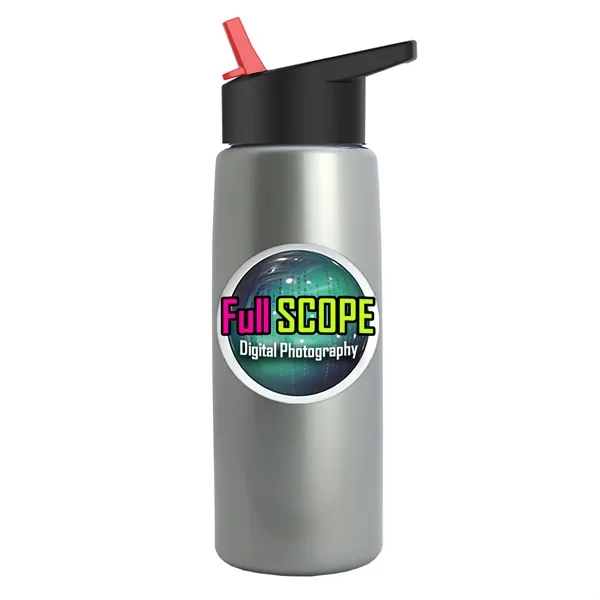 26 oz Metallic Bottle with Flip Straw lid... from ASI 40480 Koozie Group