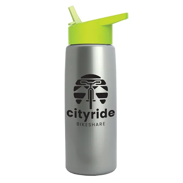 26 oz Metallic Bottle with Flip Straw lid... from ASI 40480 Koozie Group