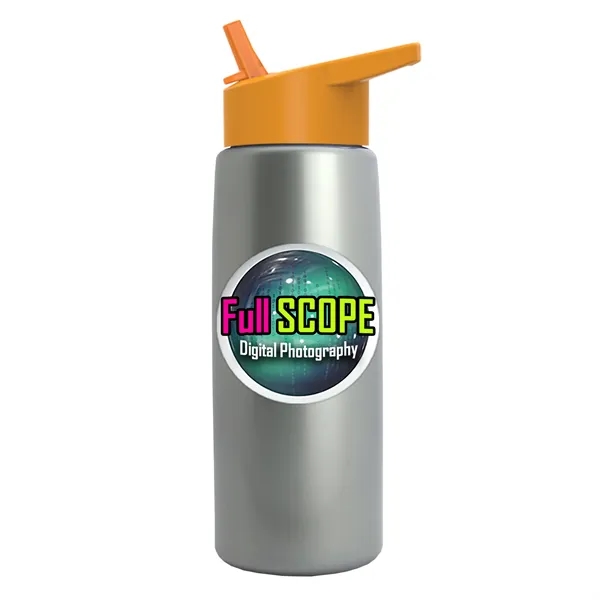 26 oz Metallic Bottle with Flip Straw lid... from ASI 40480 Koozie Group
