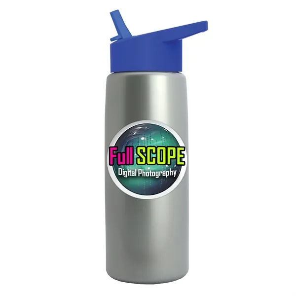26 oz Metallic Bottle with Flip Straw lid... from ASI 40480 Koozie Group