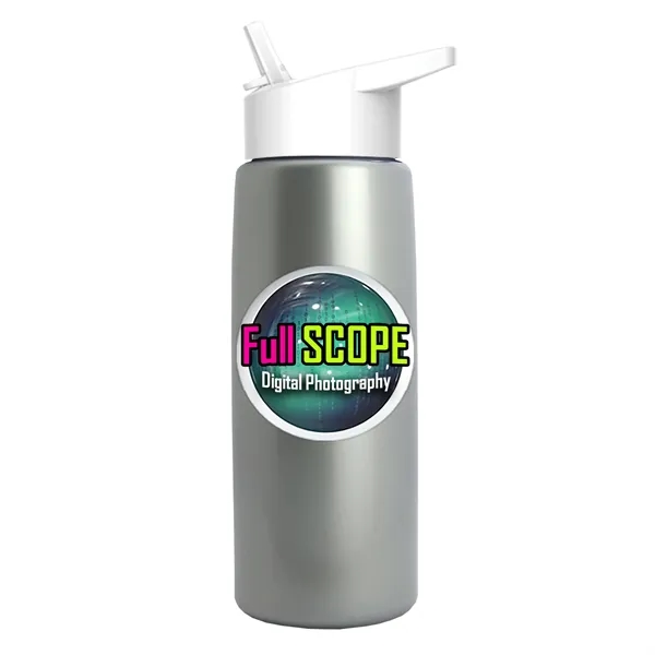 26 oz Metallic Bottle with Flip Straw lid... from ASI 40480 Koozie Group