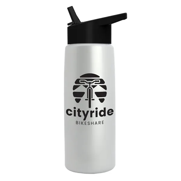 26 oz Metallic Bottle with Flip Straw lid... from ASI 40480 Koozie Group