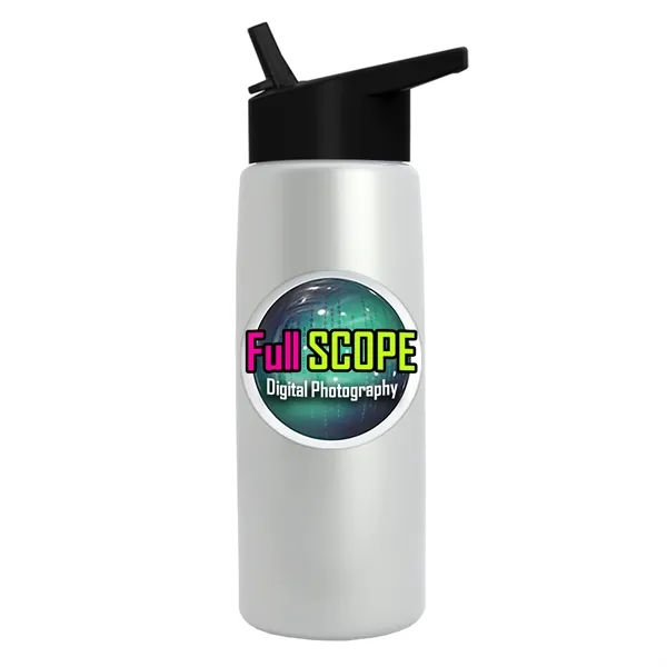 26 oz Metallic Bottle with Flip Straw lid... from ASI 40480 Koozie Group