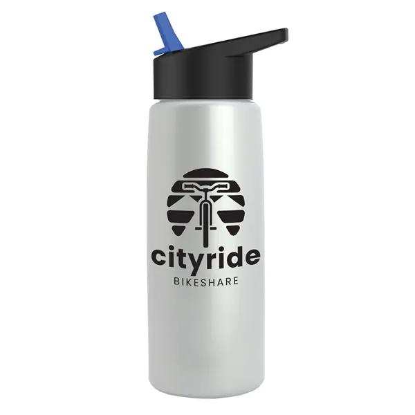 26 oz Metallic Bottle with Flip Straw lid... from ASI 40480 Koozie Group