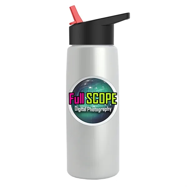 26 oz Metallic Bottle with Flip Straw lid... from ASI 40480 Koozie Group