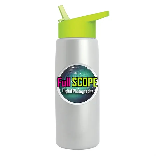 26 oz Metallic Bottle with Flip Straw lid... from ASI 40480 Koozie Group