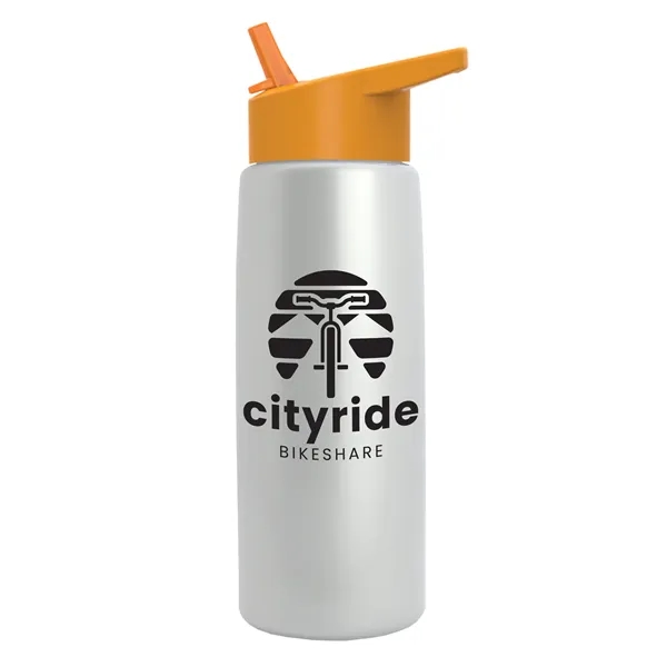 26 oz Metallic Bottle with Flip Straw lid... from ASI 40480 Koozie Group