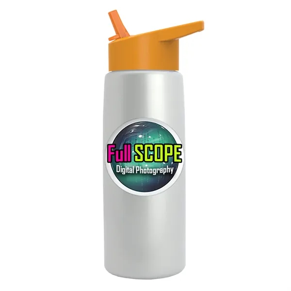 26 oz Metallic Bottle with Flip Straw lid... from ASI 40480 Koozie Group