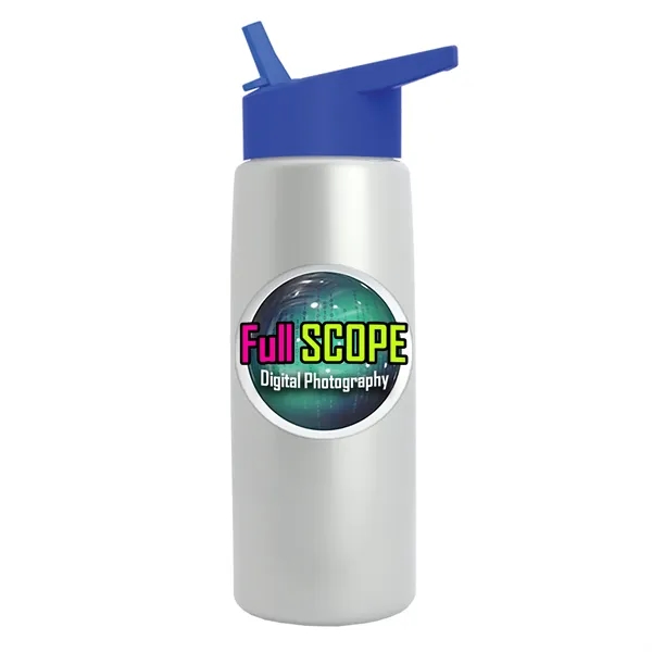 26 oz Metallic Bottle with Flip Straw lid... from ASI 40480 Koozie Group