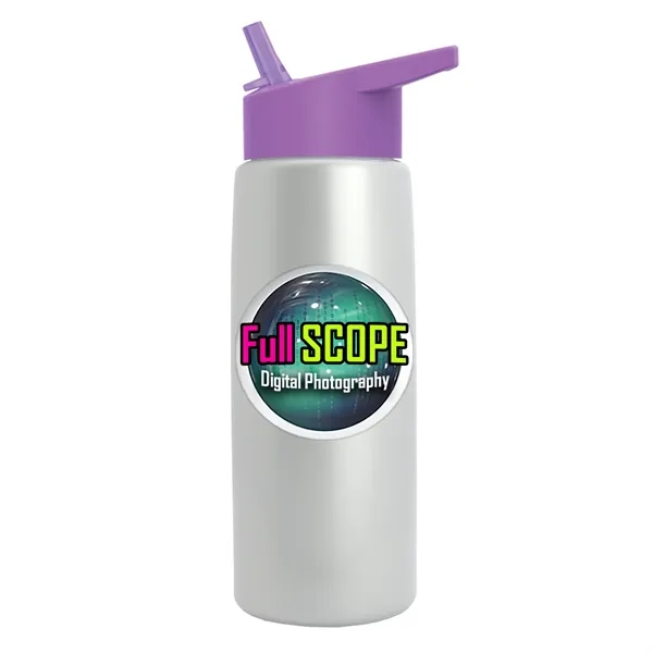 26 oz Metallic Bottle with Flip Straw lid... from ASI 40480 Koozie Group