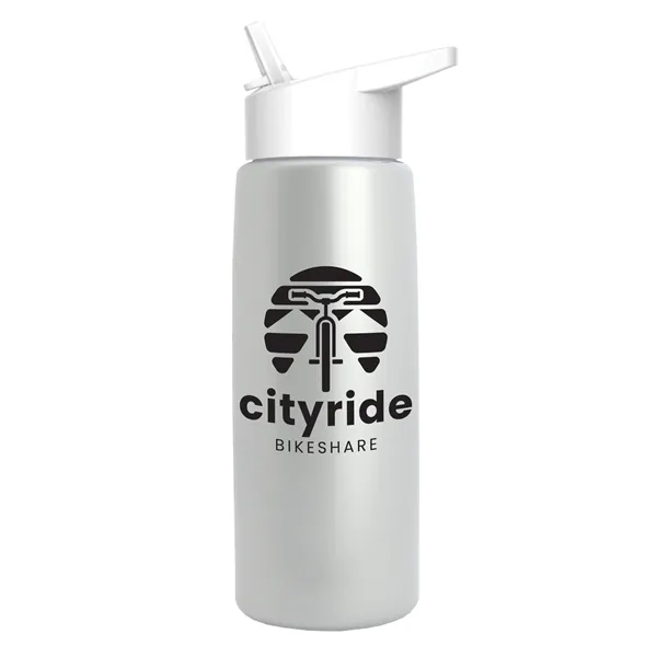 26 oz Metallic Bottle with Flip Straw lid... from ASI 40480 Koozie Group