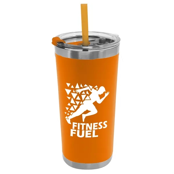 18 oz. Stainless Steel Insulated Straw Tumbler... from ASI 40480 Koozie Group