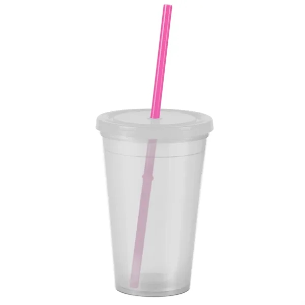 16 oz Insulated Straw Tumbler... from ASI 40480 Koozie Group