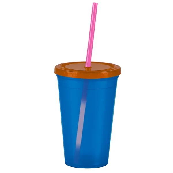 16 oz Insulated Straw Tumbler... from ASI 40480 Koozie Group