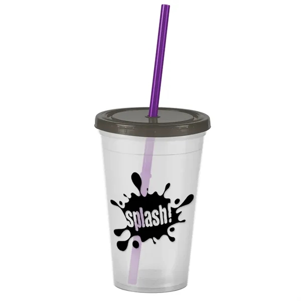 16 oz Insulated Straw Tumbler... from ASI 40480 Koozie Group