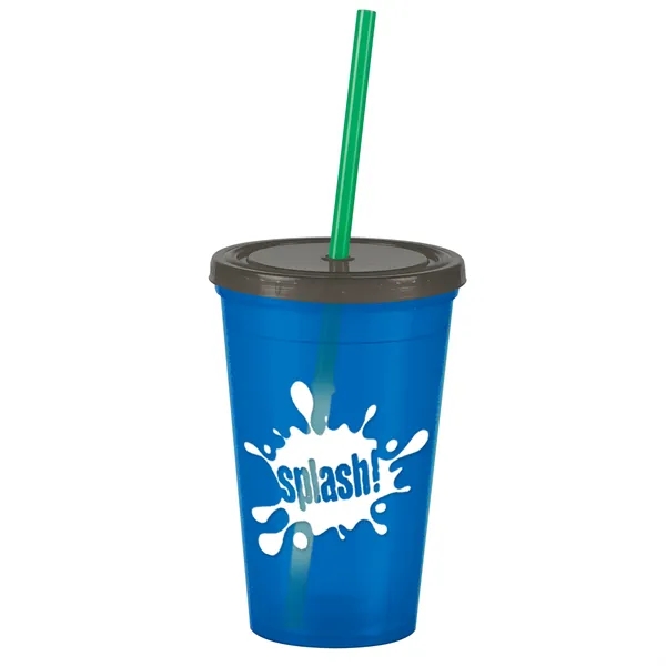 16 oz Insulated Straw Tumbler... from ASI 40480 Koozie Group