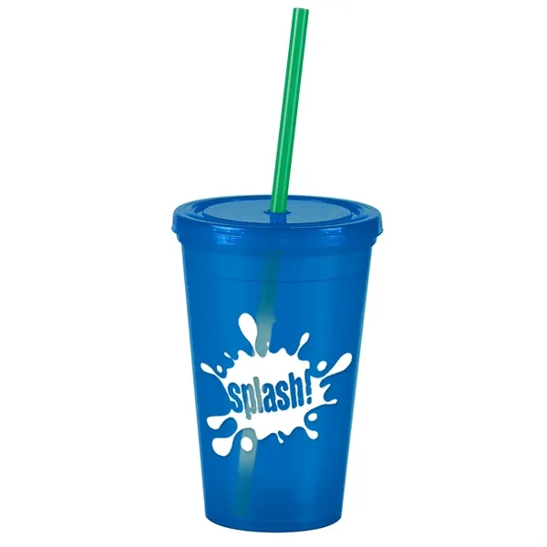 16 oz Insulated Straw Tumbler... from ASI 40480 Koozie Group