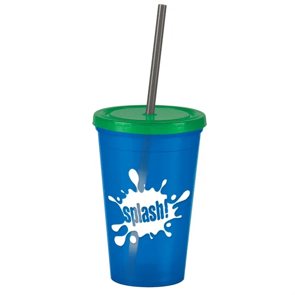 16 oz Insulated Straw Tumbler... from ASI 40480 Koozie Group