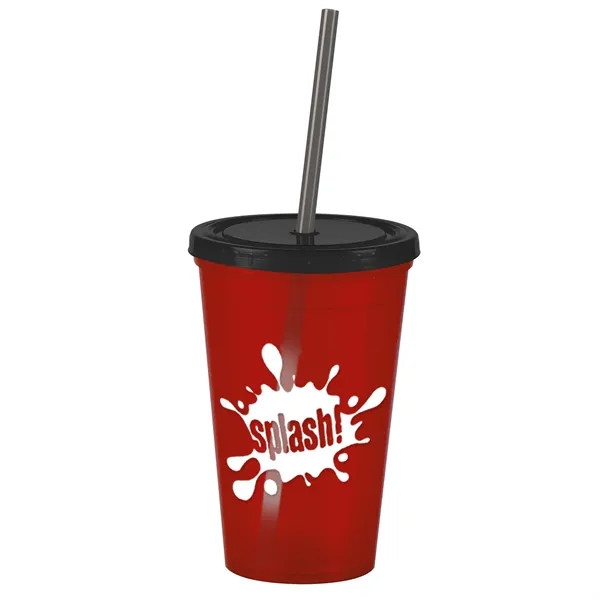 16 oz Insulated Straw Tumbler... from ASI 40480 Koozie Group