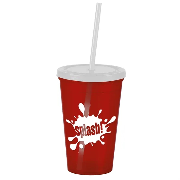 16 oz Insulated Straw Tumbler... from ASI 40480 Koozie Group