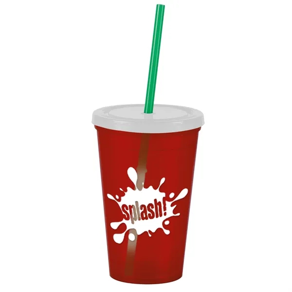 16 oz Insulated Straw Tumbler... from ASI 40480 Koozie Group