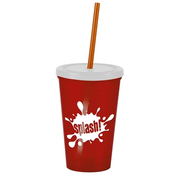 16 oz Insulated Straw Tumbler... from ASI 40480 Koozie Group