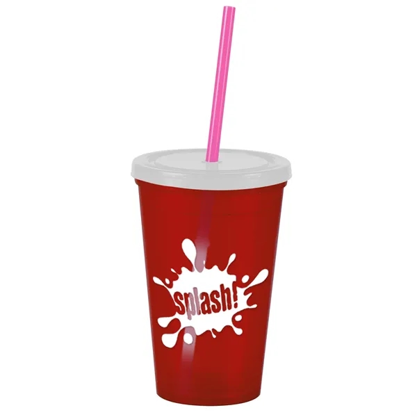 16 oz Insulated Straw Tumbler... from ASI 40480 Koozie Group
