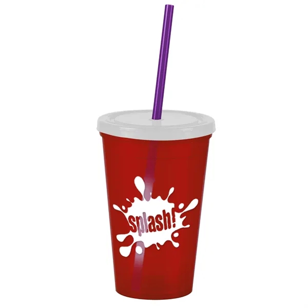 16 oz Insulated Straw Tumbler... from ASI 40480 Koozie Group