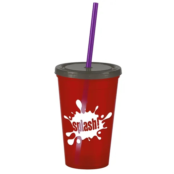 16 oz Insulated Straw Tumbler... from ASI 40480 Koozie Group