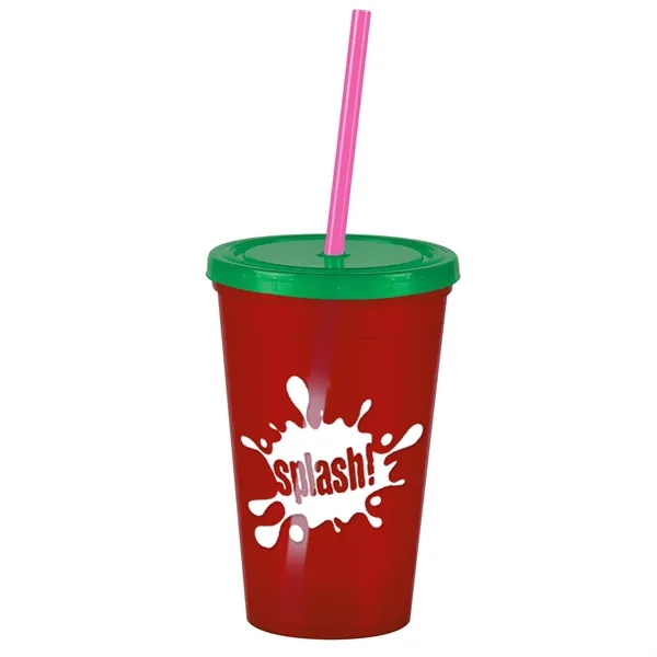 16 oz Insulated Straw Tumbler... from ASI 40480 Koozie Group