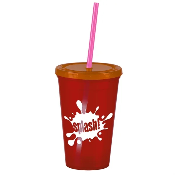 16 oz Insulated Straw Tumbler... from ASI 40480 Koozie Group