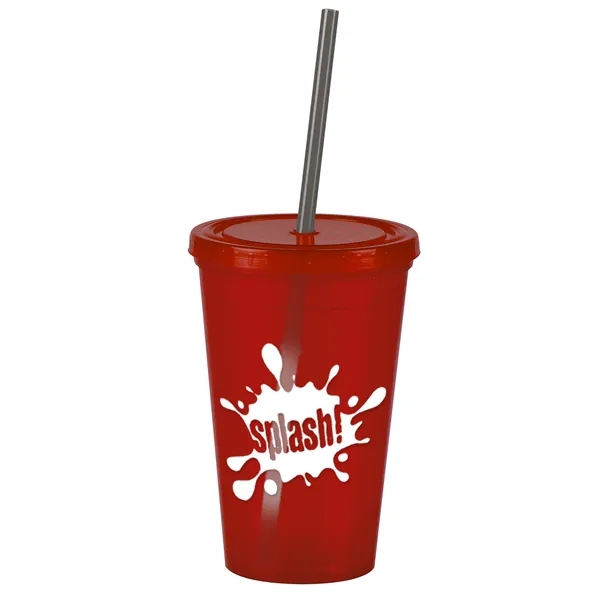16 oz Insulated Straw Tumbler... from ASI 40480 Koozie Group