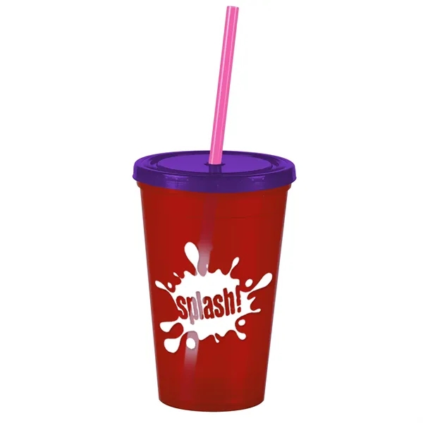 16 oz Insulated Straw Tumbler... from ASI 40480 Koozie Group