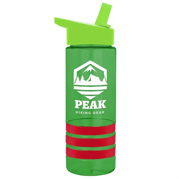 Garyline® Sergeant Stripe Tritan® Bottle with Flip-Straw ...... from ASI 40480 Koozie Group