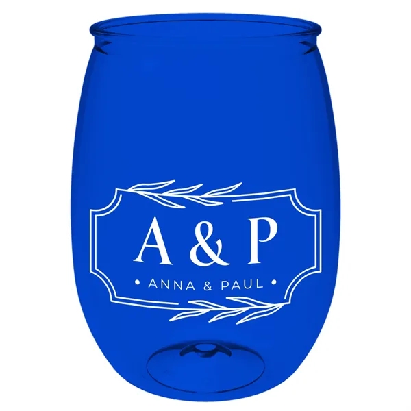 16 oz. Clear Pete Wine Glass Shaped Tumbler.... from ASI 40480 Koozie Group